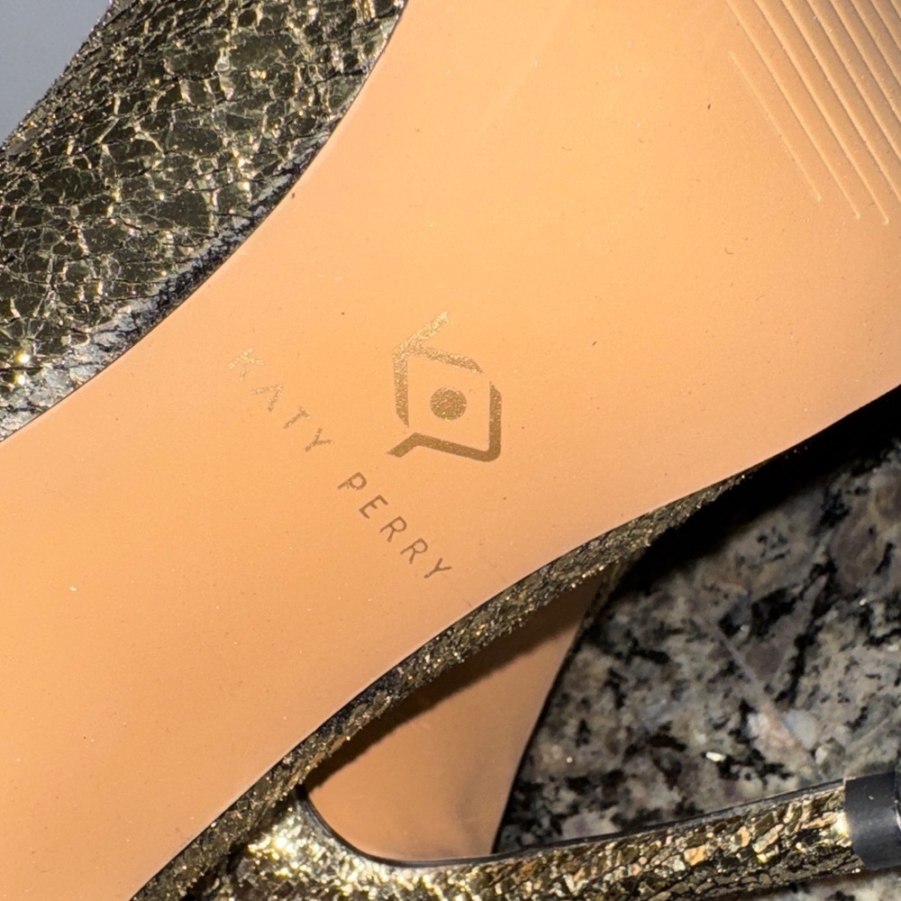 Katy Perry Collections Glittering Gold Heeled Boots - Picture 10 of 12